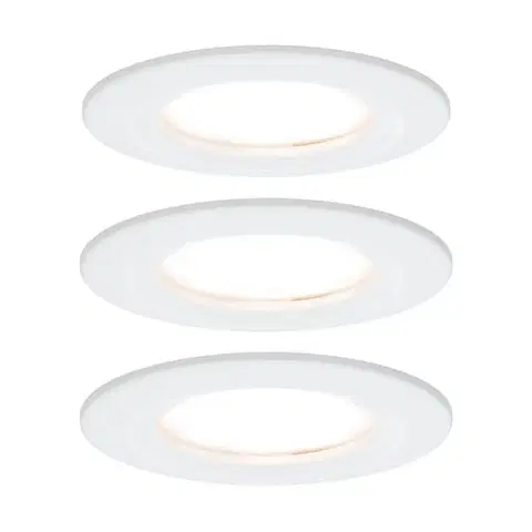 Zapustené svietidlá Paulmann Paulmann Nova zapustené LED 3 kusy pevné biele