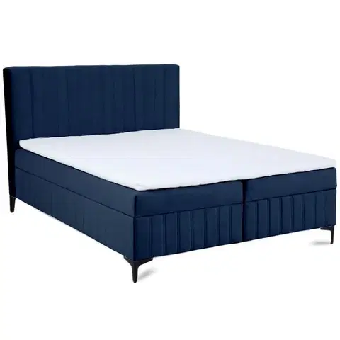 Dvojlôžkové postele Kontinentalne postel Sergio 160x200 Bluvel 86 s topperom