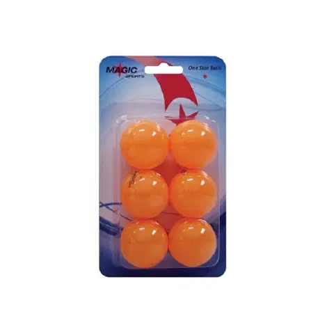 Pingpongové loptičky Loptičky na stolný tenis MAGIC-SPORTS TT-Ball * 6ks - oranžové