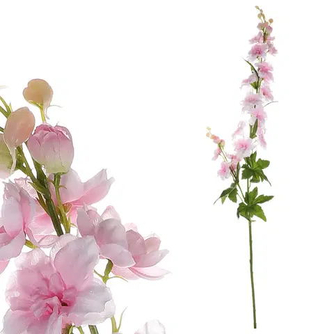 Kvety Umelá kvetina Ostrožka staroružová, 70 x 8 cm
