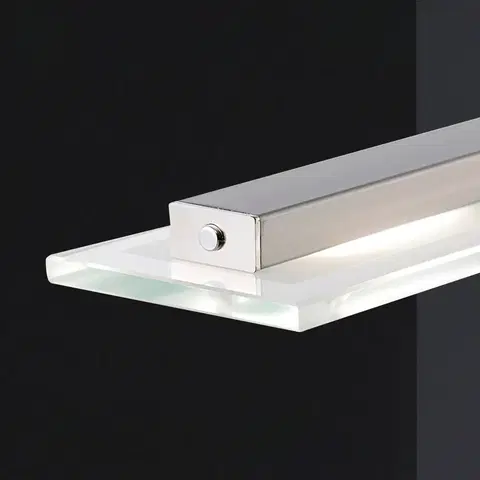 Závesné svietidlá FISCHER & HONSEL LED závesné svietidlo Tenso, nikel 64 cm