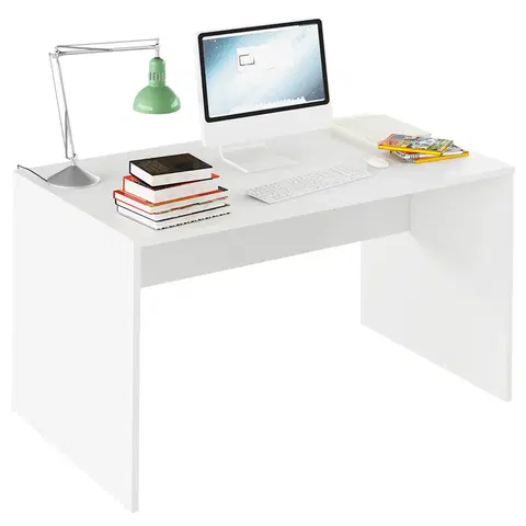 Písacie stoly Písací stôl, biela, RIOMA TYP 11