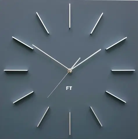 Hodiny Dizajnové nástenné hodiny Future Time FT1010GY Square grey 40cm