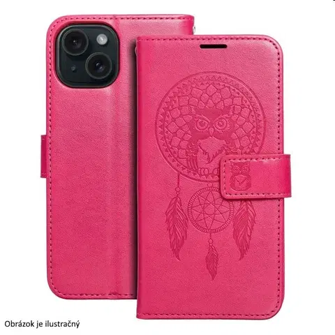 Puzdrá na mobilné telefóny Knižkové puzdro MEZZO Book dreamcatcher pre Xiaomi Redmi Note 12S, magenta TEL218286