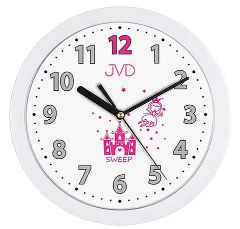 Hodiny Detské nástenné hodiny JVD H12.4 25cm