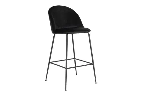 Barové stoličky Norddan Dizajnová barová stolička Kristopher čierna