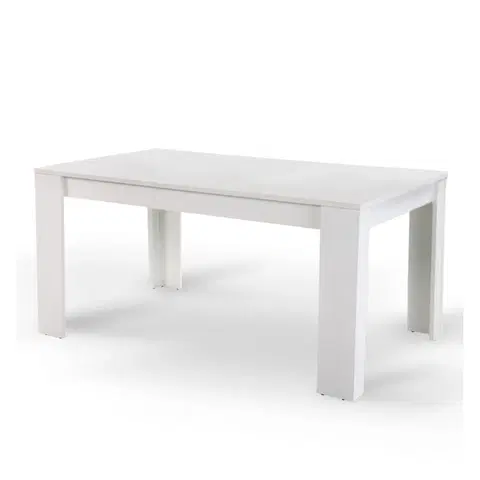 Jedálenské stoly KONDELA Tomy jedálenský stôl 140x80 cm biela