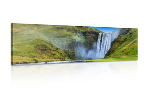 Obrazy prírody a krajiny Obraz ikonický vodopád na Islande