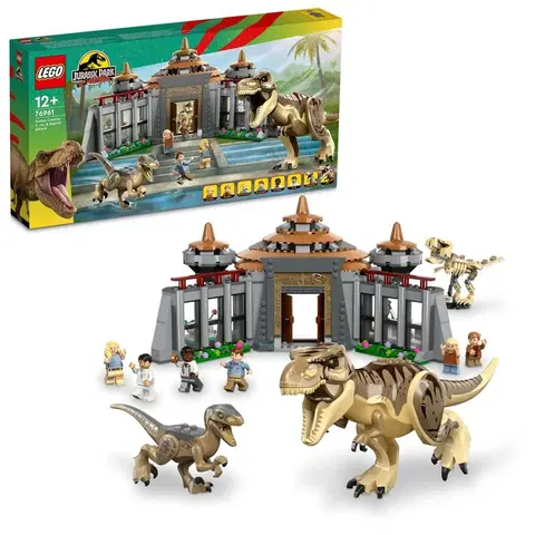 Hračky LEGO Jurassic World LEGO - Stredisko pre návštevníkov: útok T-rexa a raptora