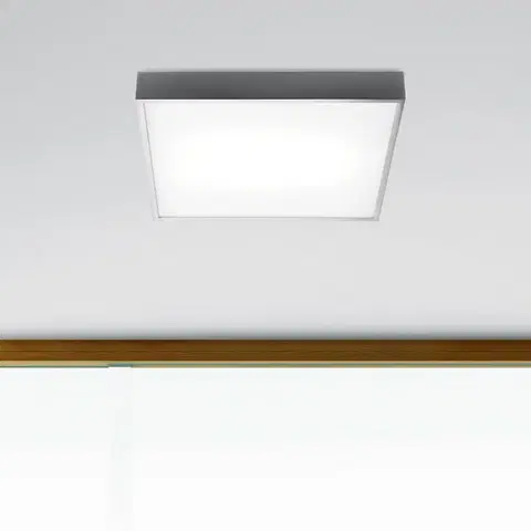 Stropné svietidlá Pujol Iluminación Stropné svietidlo Apolo, IP44, 50 cm, chróm