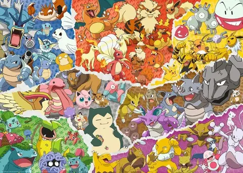 Hračky puzzle RAVENSBURGER - Pokémon 1000 dielikov