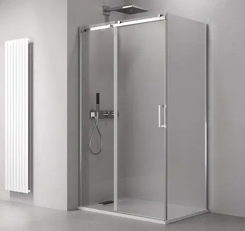 Sprchovacie kúty POLYSAN - THRON LINE SQUARE obdĺžnikový sprchový kút 1300x900, hranaté pojazdy TL1390-5002