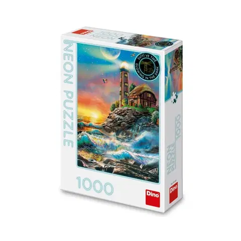 Hračky puzzle DINO - Maják 1000 neónových puzzle