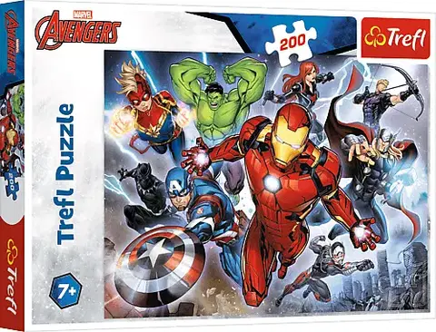 Hračky puzzle TREFL - Puzzle 200 Mighty Avengers/Disney Marvel The Avengers