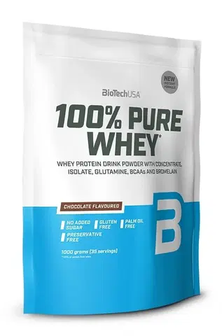 Srvátkový koncentrát (WPC) 100% Pure Whey - Biotech USA 454 g sáčok Kokos+Čokoláda