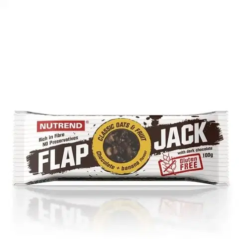 Energetické tyčinky & Flapjacky NUTREND FLAPJACK 20 x 100 g čokoláda kokos