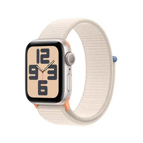 Inteligentné hodinky Apple Watch SE GPS 40mm Starlight Aluminium Case with Starlight Sport Loop MR9W3QCA