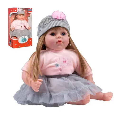 Hračky bábiky PLAYTO - Slovensky hovoriaca a spievajúca detská bábika Nina 46 cm