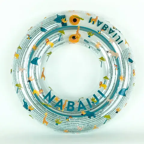 vodné športy Nafukovacie koleso 65 cm priesvitné s potlačou savany