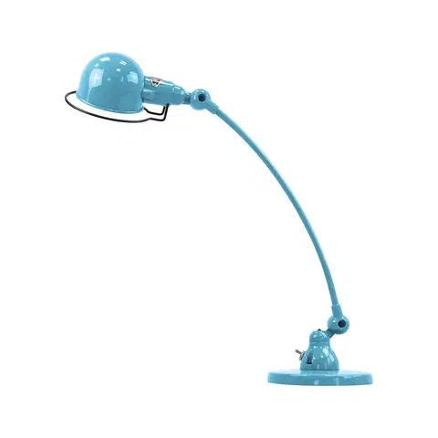 Stolové lampy na písací stôl Jieldé Jieldé Signal SIC400 lampa podstavec rameno modrá