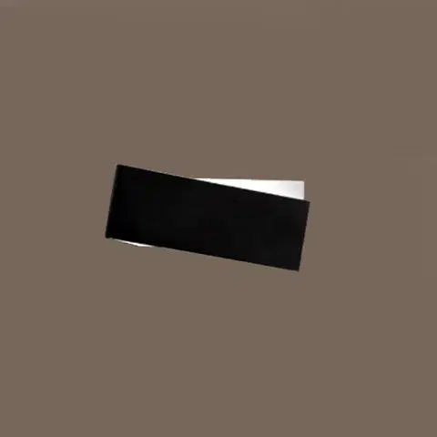Nástenné svietidlá Linea Light Nástenné svietidlo Zig Zag čiernobiele 26 cm