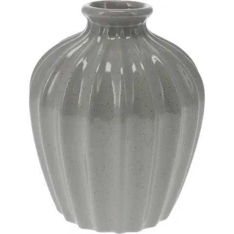 Vázy keramické Porcelánová váza Sevila, 11,5 x 15 cm, sivá