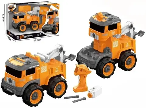 Hračky - dopravné stroje a traktory LAMPS - Auto odťahovacie skrutkovacie 15cm RC