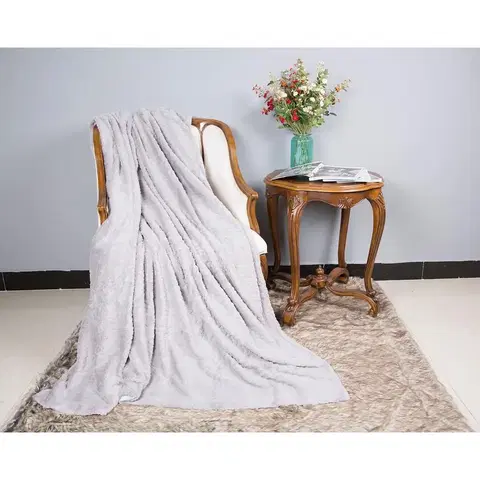 Jednofarebné deky Deka Eltoni 130x170 šedá