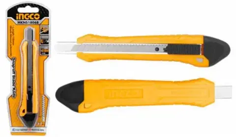 Kuchynské nože INGCO Nôž lamaci 9mm s tlačítkom INGCO 1x čepel
