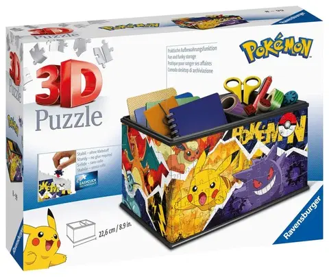 Hračky puzzle RAVENSBURGER - Úložná krabica pokémon 216 dielikov