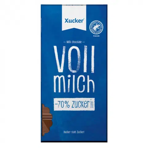 Čokolády Xucker Mliečna čokoláda 80 g