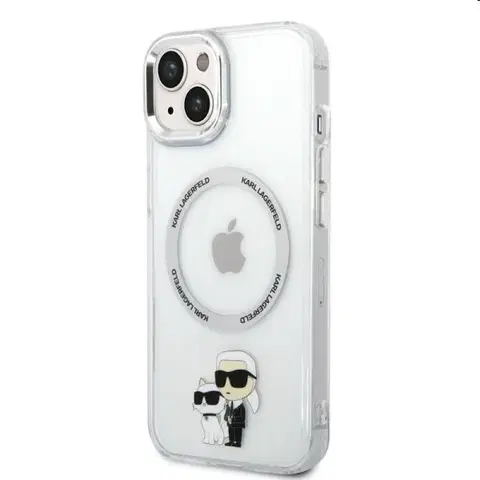 Puzdrá na mobilné telefóny Zadný kryt Karl Lagerfeld MagSafe IML Karl and Choupette NFT pre Apple iPhone 14, transparentná 57983112453