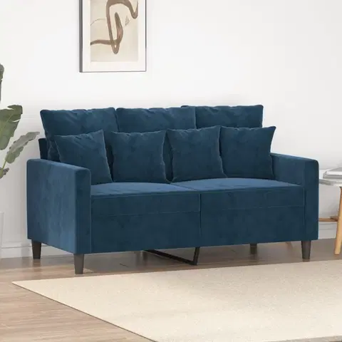 Pohovky a gauče 2miestna pohovka 120 cm Dekorhome Modrá