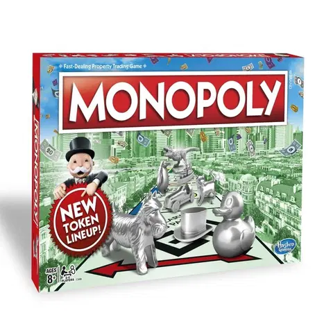 Hračky rodinné spoločenské hry HASBRO - Monopoly nové slovenské