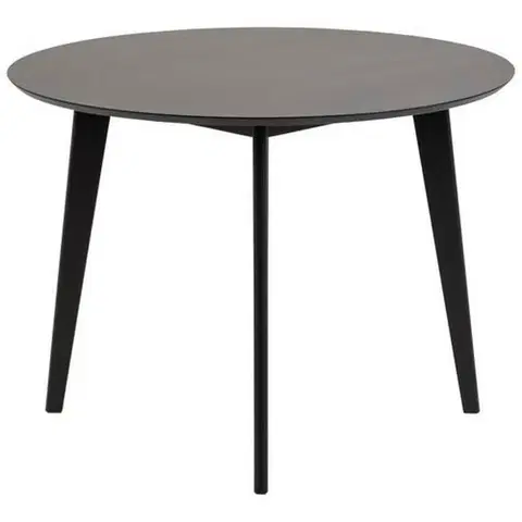 Stoly do jedálne Okrúhly Jedálenský Stôl Roxby 105 Cm, Čierny
