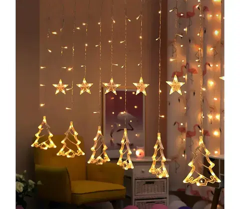 Vianočné dekorácie Brilagi Brilagi - LED Vianočný vonkajší záves 138xLED/8 funkcií 5m IP44 teplá biela 