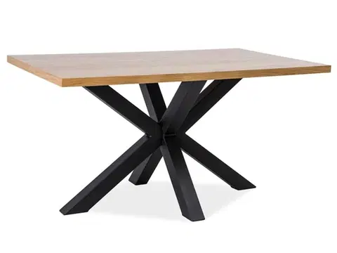 Jedálenské stoly KROS jedálenský stôl 90x180 cm, prír.dýha