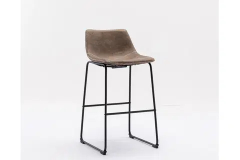 Barové stoličky LuxD Dizajnová barová stolička Alba taupe