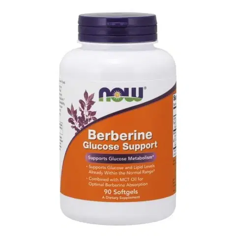 Ostatné špeciálne doplnky výživy NOW Foods - Berberine Glucose Support 90 kaps.