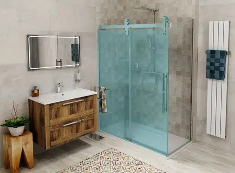 Sprchovacie kúty GELCO - VOLCANO bočná stena 1000 mm, číre sklo GV3010