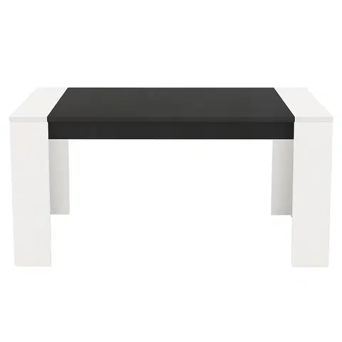 Jedálenské stoly Stôl Cremona TS 155x90 biely/čierna 11008805