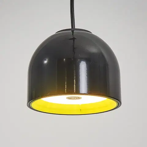 Závesné svietidlá FLOS FLOS Wan S – čierna závesná lampa, malá