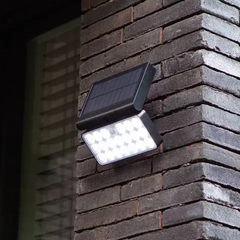 SmartHome vonkajšie svietidlá nástenné LUTEC connect Solárne vonkajšie nástenné LED svietidlo Tuda 18cm