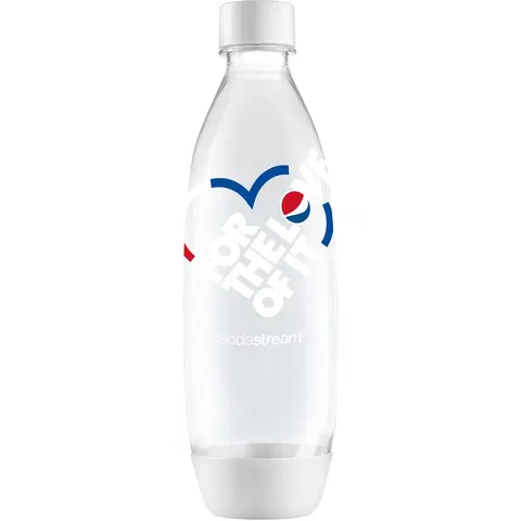 Sodastream a ďalšie výrobníky perlivej vody SodaStream Fľaša Fuse Pepsi love 1 l, biela