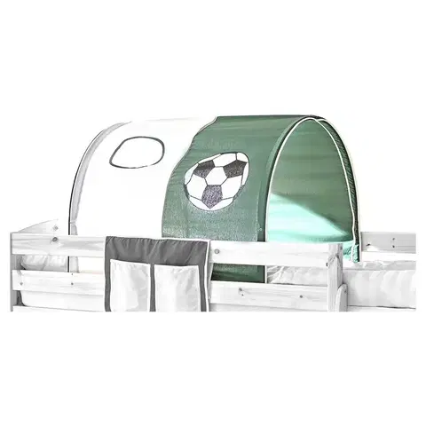 Príslušenstvo k detským posteliam Tunel Na Hranie Zelený/biely