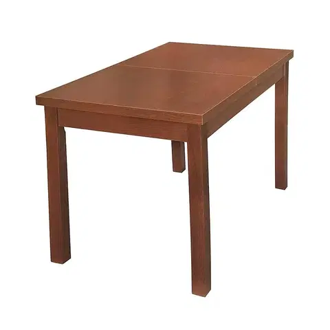 Jedálenské stoly Rozkladací stôl 120/160x70 gaštan/buk bawaria