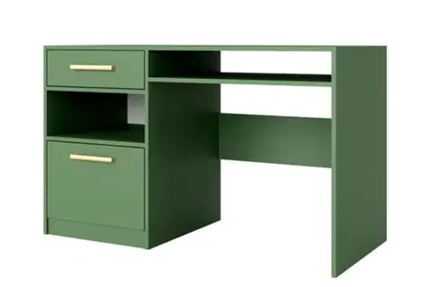 Písacie stoly INDI písací stolík, zelená
