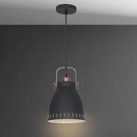 Moderné lampy do obývačky Luster Franklin Md-Hn8026m-B+Rc Black Lw1
