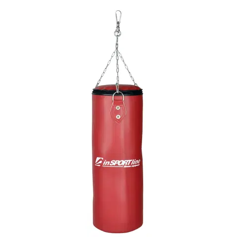 Boxovacie vrecia a hrušky Detské boxovacie vrece inSPORTline 26x65cm / 15kg červená