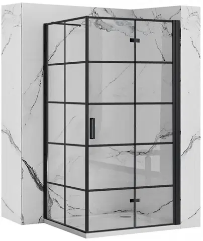 Sprchovacie kúty REA/S - Sprchovací kút MOLIER 90x80 - čierny KPL-K0538
